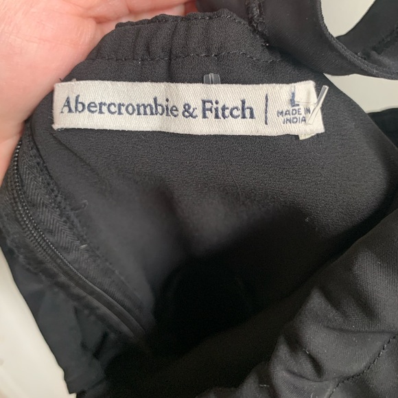 Abercrombie & Fitch Black Midi Dress Large - Picture 5 of 10